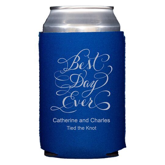 Whimsy Best Day Ever Collapsible Koozies